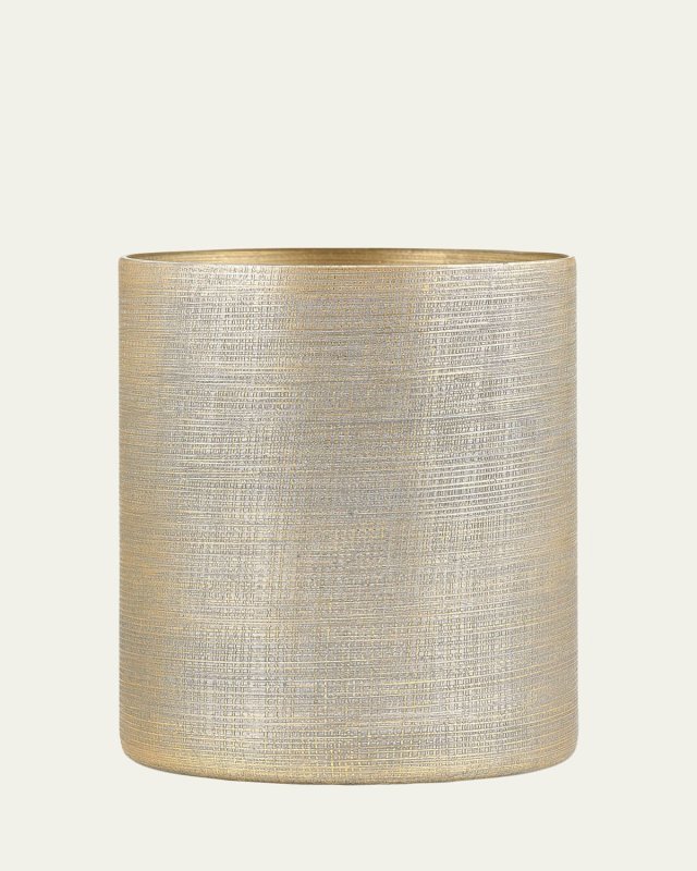 Woven Metallic Wastebasket